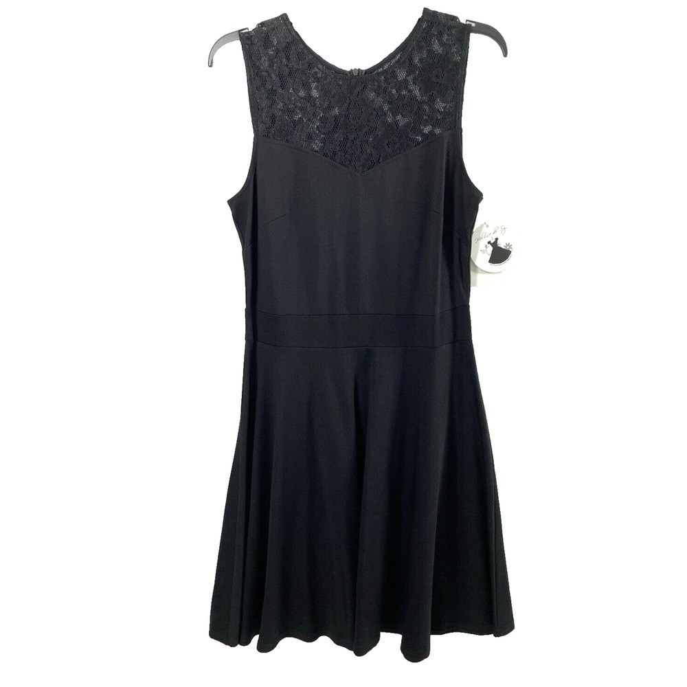 Heloise Dress Womens Large Black Lace Sleeveless‎ Event Whimsygoth Goth Coquette